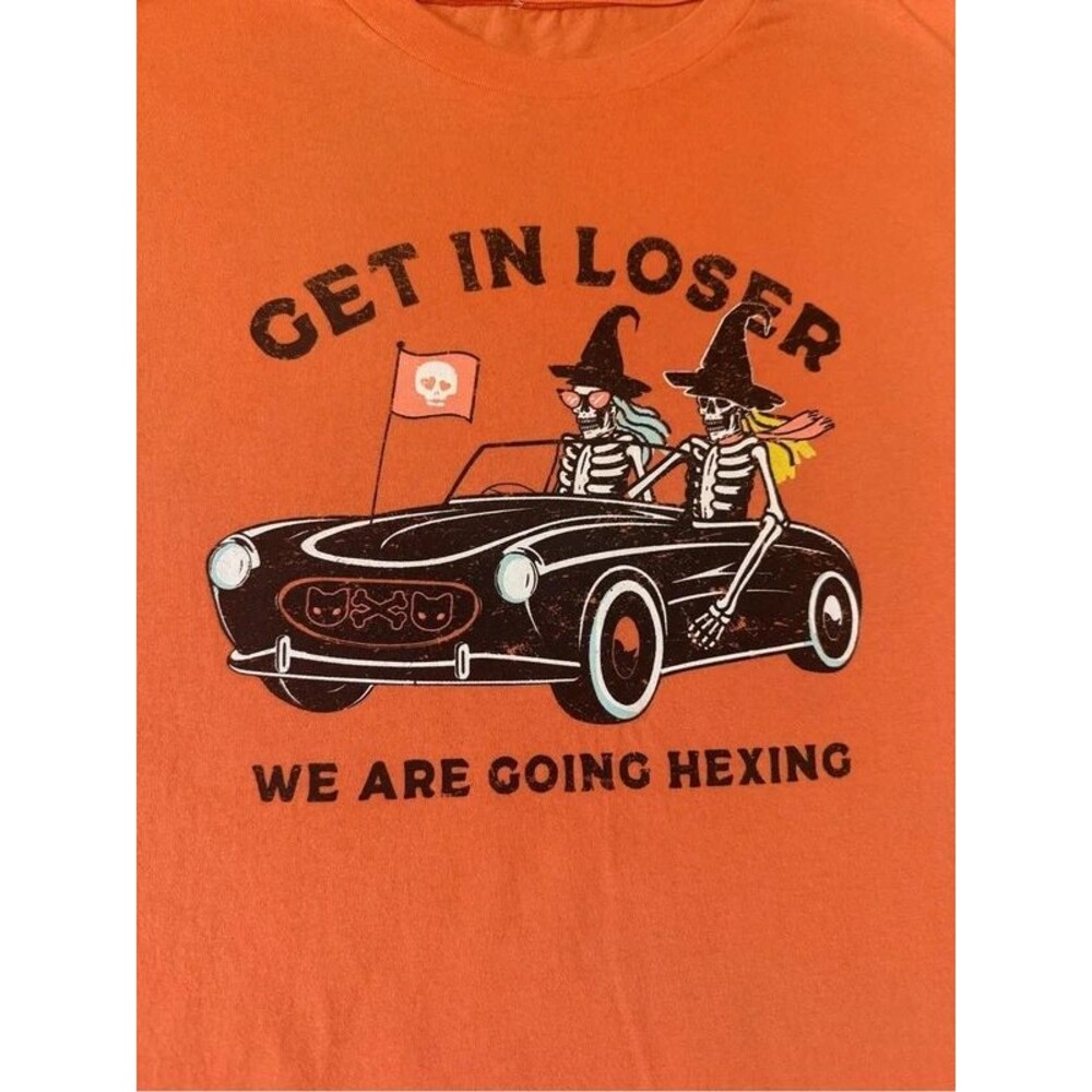 Get In Loser- we are going hexing Graphic Tee - Halloween witches- large